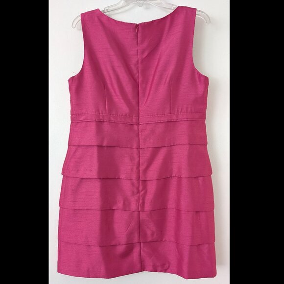 Karin Stevens Magenta Cocktail Dress, Size 12 - Picture 2 of 3
